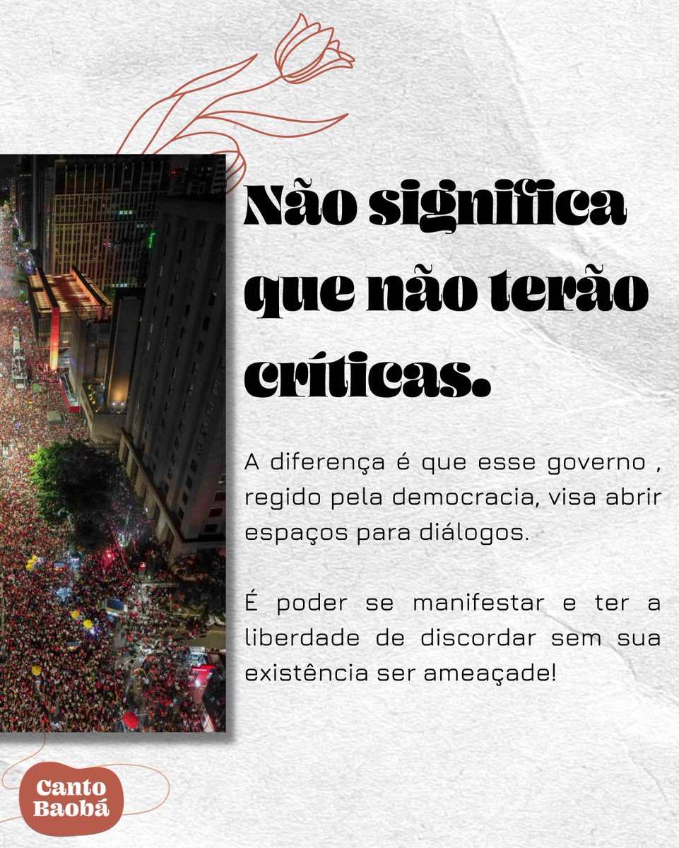 Cantobaoba's tweet photo. Nossa mensagem de hoje vem com muito afeto e esperança ❤️
#eleicoes2022 #cantobaoba #democracia #saudemental #saudeintegral #diversidade https://t.co/HLAEmbzTlE
