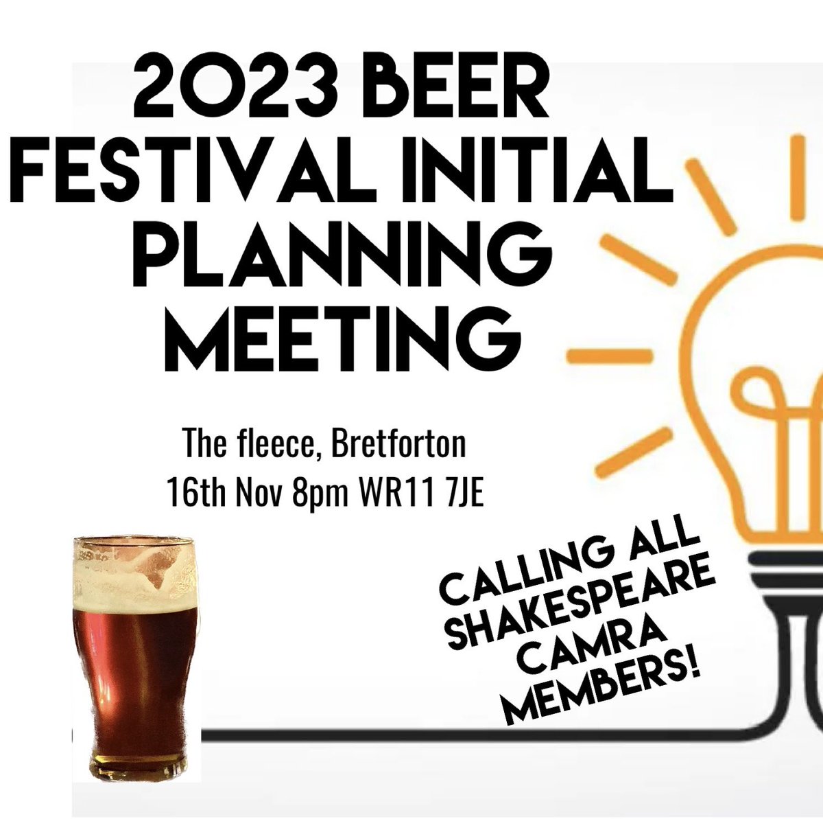 SoABeerFestival's tweet image. Branch members join us @TheFleeceInn 16th Nov 8pm to see if you can help.