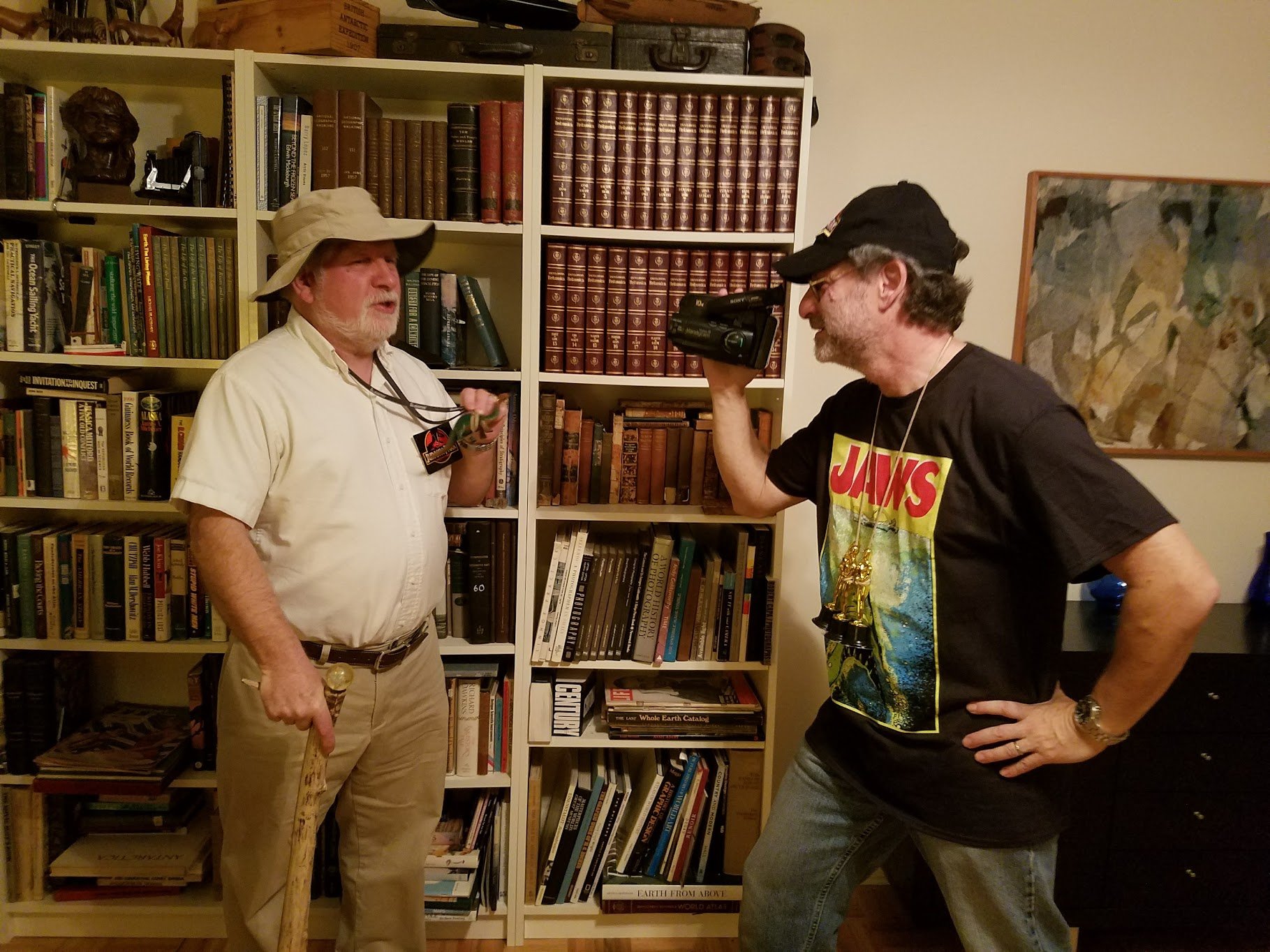 Colin Booth as John Hammond. Reed Scherer as Stephen Spielberg