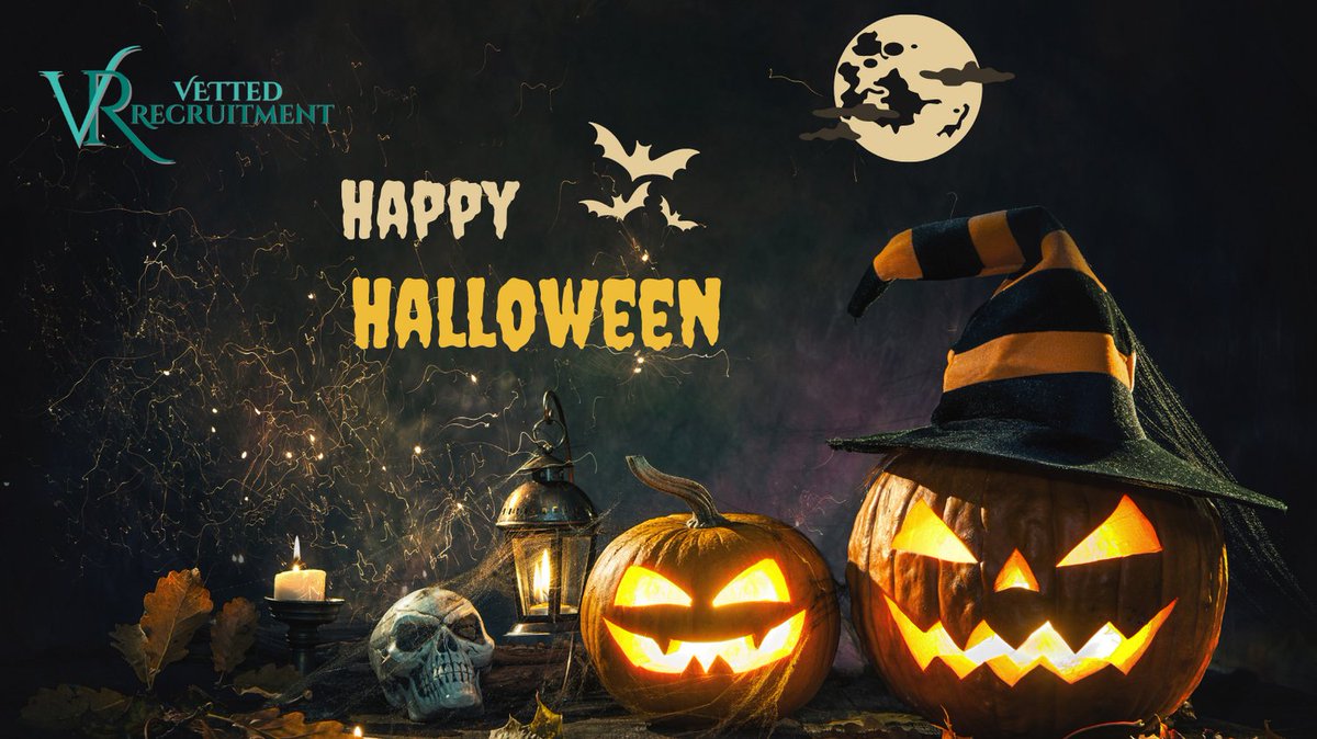 VettedRecruit's tweet photo. 🎃🎃Happy Halloween from us all at Vetted Recruitment.

Have a spooktacular evening....

#vettedrecruitment #pumpkins #bats #trickortreat #halloween https://t.co/0pu2D3fvze