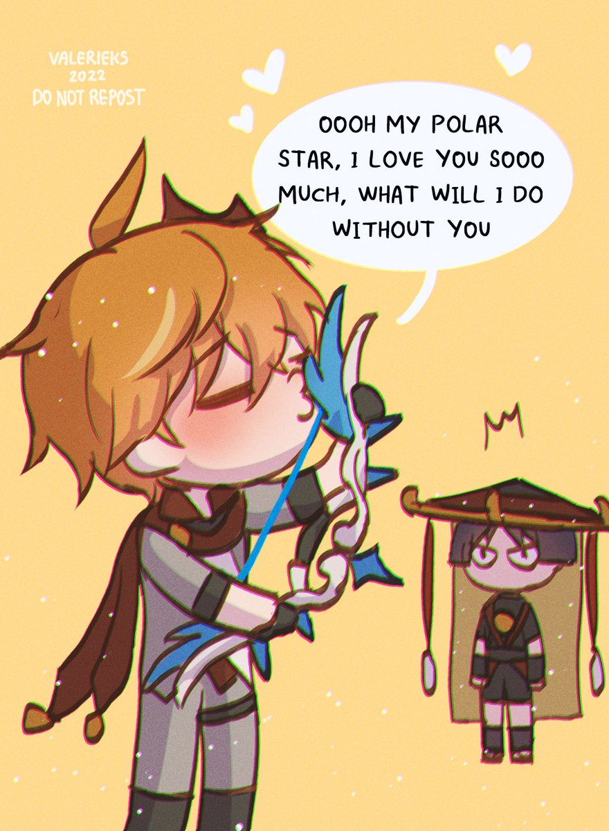 valerieks_'s tweet photo. He just wants to be called my polar star

(Are we still calling it #chiscara ??) https://t.co/gwU1FET4Ug