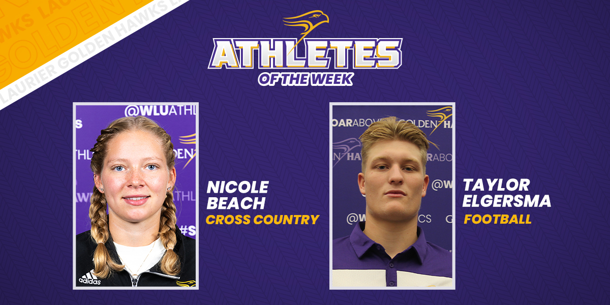 Some scary-good performances by our @wlubookstore Athletes of the Week! 👻 🏃‍♀️ Nicole Beach led the cross country team to a 9th place finish at the @OUAsport Championship 🏈 Taylor Elgersma threw for 303 yards and two TDs in his first playoff start 📰 bit.ly/AOTW_Oct3122