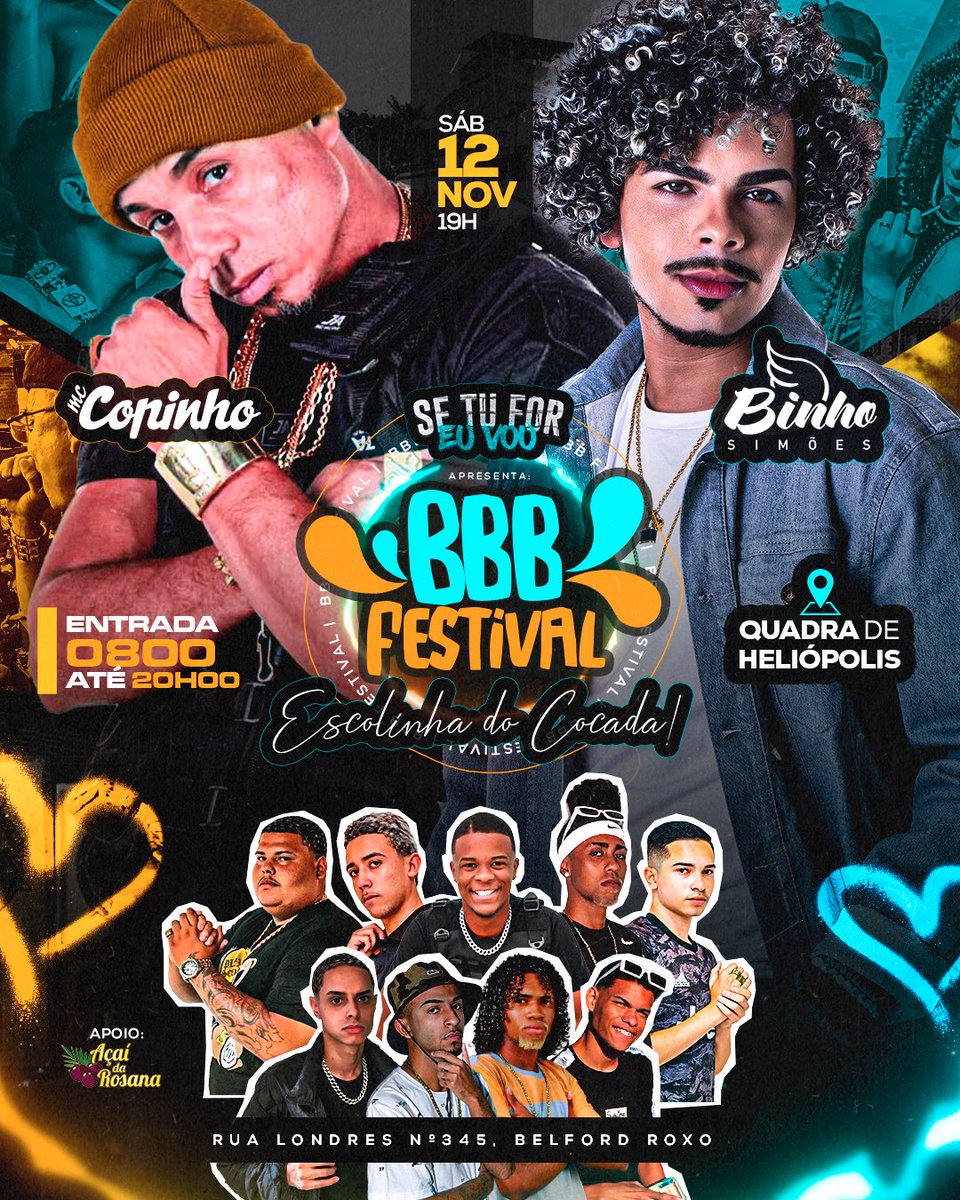 setufor_euvou's tweet photo. OLHA QUEM TÁ DE VOLTA!!
ENTRADA DE WHISKY 0800 ATE 20:00
ENTRADA 0800 ATÉ 20:00

APRESENTANDO SE TU FOR EU VOU BBB FESTIVAL EDIÇÃO ESCOLINHA DO COCADA ✅  @mccopinhoofc @binhosimoess https://t.co/R5gc6Eymsm