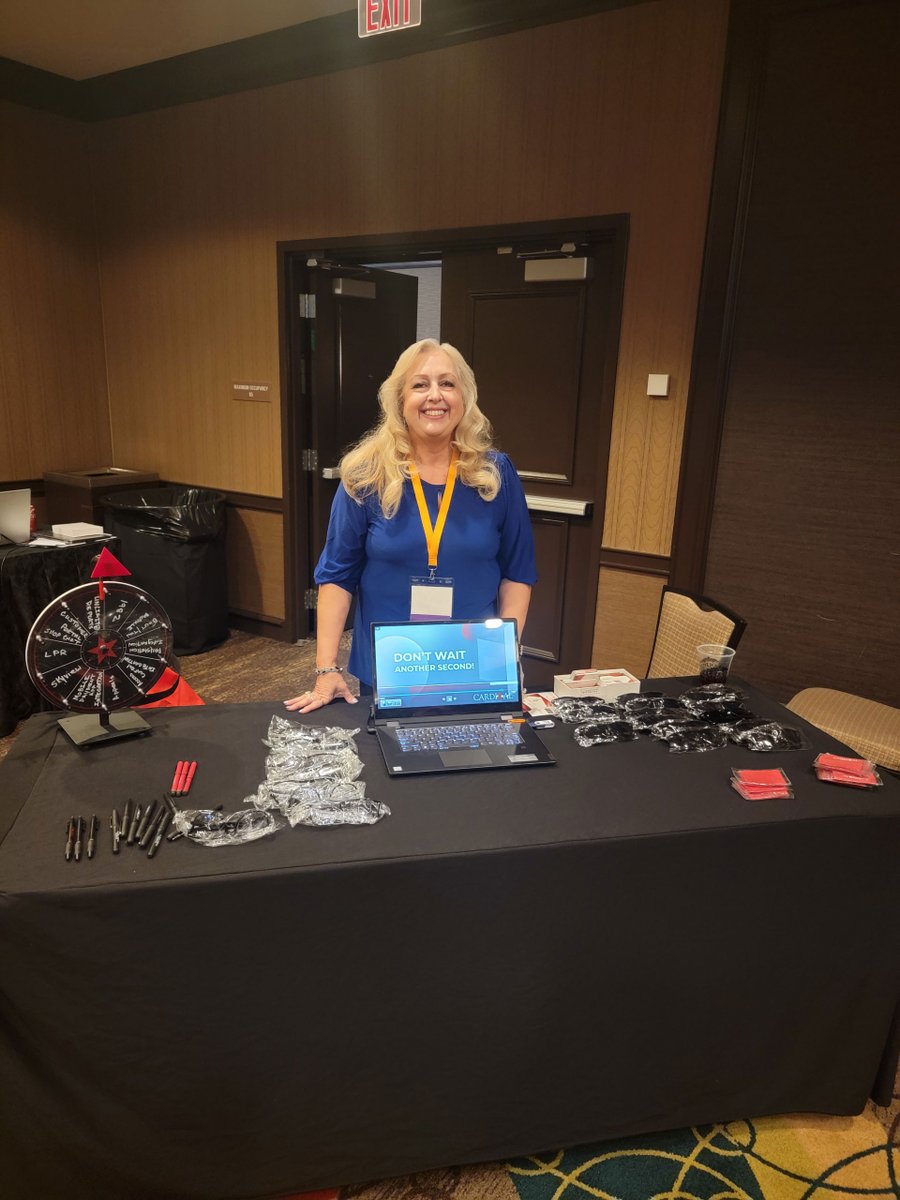 CardinalTI's tweet photo. Cardinal Tracking's Mary Mabry at Southwest Parking and Transportation Association Conference in Las Vegas showing TickeTrak! https://t.co/9uXW4cswxM