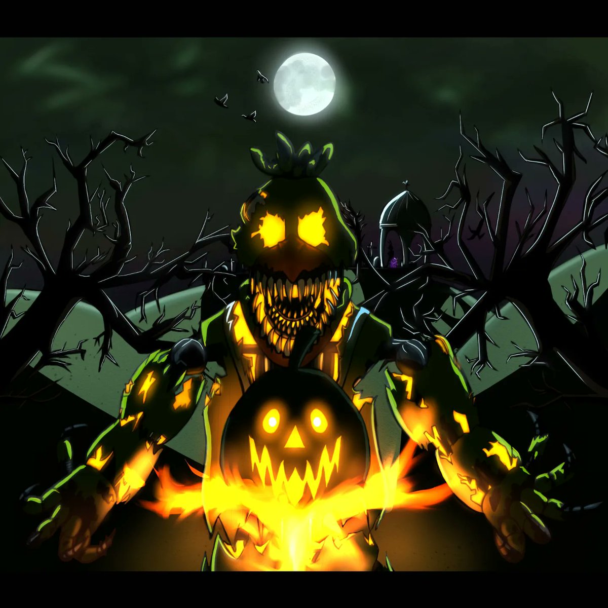 allistergallery's tweet photo. "I'LL VISIT YOU IN YOUR DREAMS TONIGHT"

🎃🐤Happy Halloween!🎃🐤

#fnafhalloween #jackochica #fnaf #fnaf4 #fnafspecialdelivery #curseofdreadbear https://t.co/NpKYurB2iu