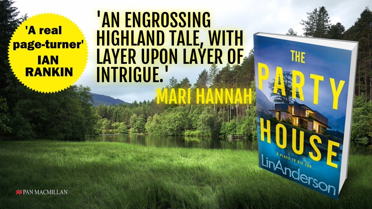 THE PARTY HOUSE - 'I loved this thriller set in atmospheric Scotland. Great characters and plot, excellent writing. I will be reading more books by this author.' viewBook.at/ThePartyHouse #CrimeFiction #Thriller #ThePartyHouse #PartyHouseBook #LinAnderson