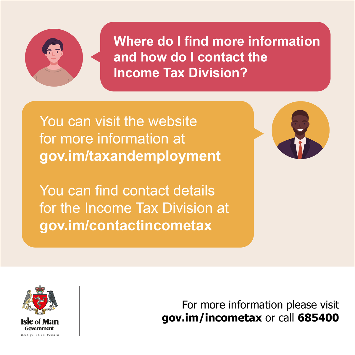 The Income Tax Division often receive queries in regards to tax, how it works and what happens if you have a second job. Have a read of the helpful Q&As below 👇 For more information 👉 gov.im/taxandemployme… For contact details 👉 gov.im/contactincomet…