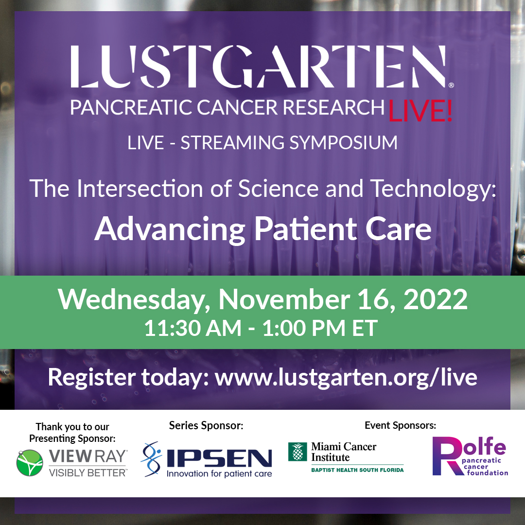 lustgartenfdn's tweet photo. Join us on November 16 for "LustgartenLIVE! The Intersection of Science and Technology: Advancing Patient Care." Save your spot for this engaging webinar today! #LedByLustgarten
https://t.co/LYAOc6bc6F https://t.co/es4vNiM422