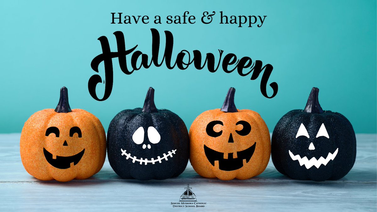 SMCDSB's tweet photo. Happy Halloween! We wish you all a fun evening filled with more treats than tricks! 🎃👻 https://t.co/KmAgvlWoKk