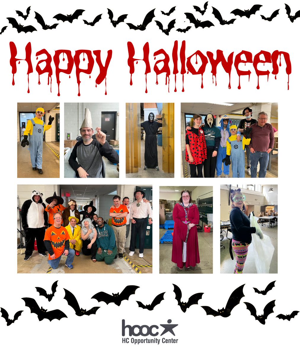 Happy Halloween, everyone! 🎃 Today, our halls were filled with super fun costumes. We hope everyone had a fun halloween! If you are out trick or treating tonight - stay safe and bring a flashlight! #Halloween #DisabilityInclusion #Costumes #Spooky #ChesterCountyPa #HCOppCenter