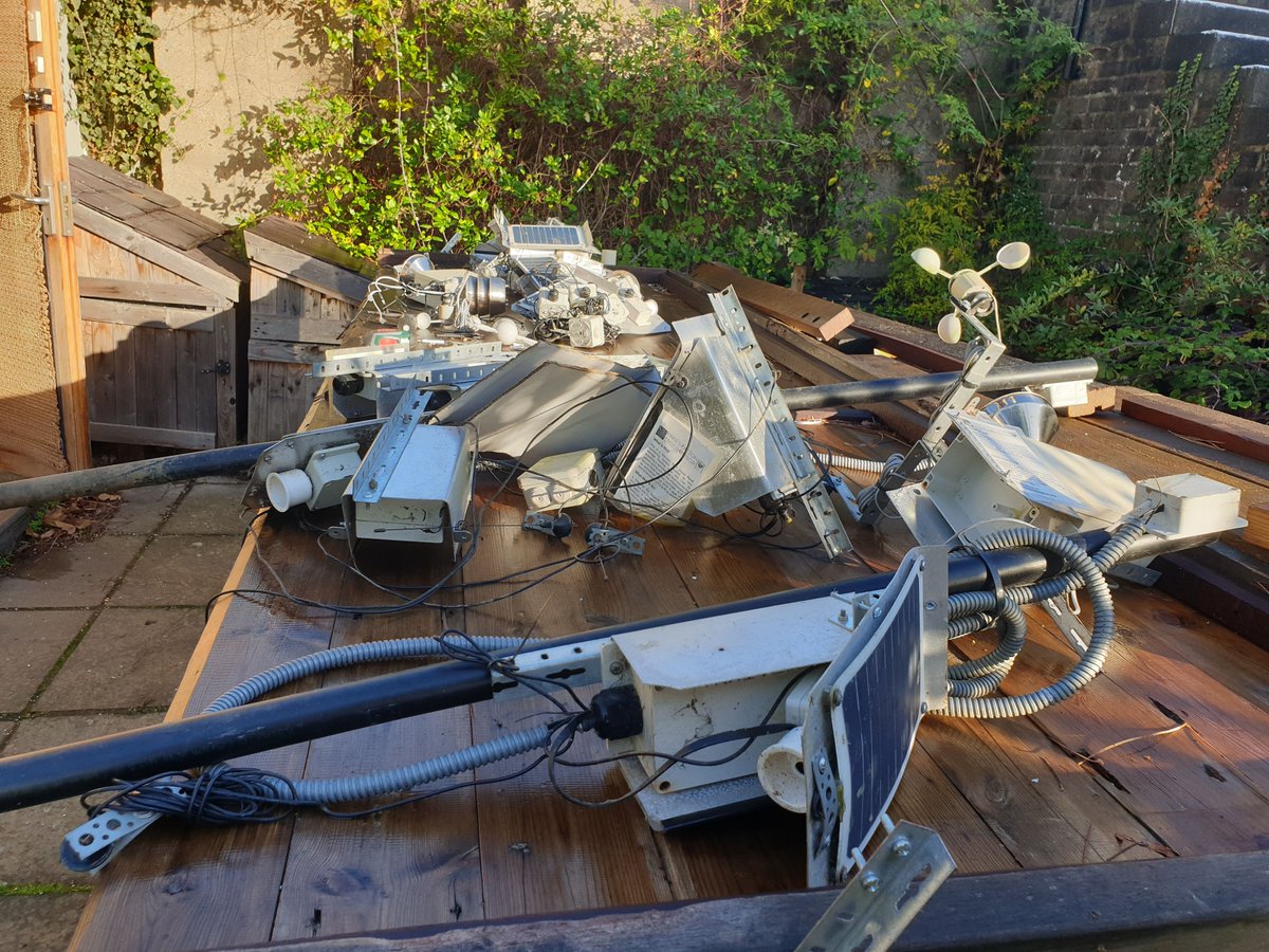 markmulligan's tweet photo. Just decommissioned these #FreeStations that have been collecting #NaturalFloodManagement data on the #Stour since 2019. They are still going strong and will be repurposed as other stations now. They also made great temporary homes for an array of #Spiders https://t.co/0mQFwZ8SUa