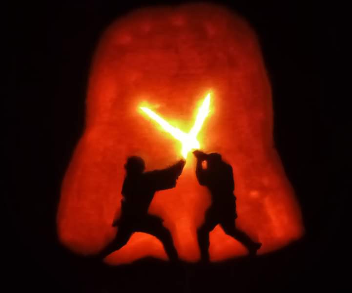 Red5bv06's tweet photo. I used the Duel on Mustafar and the Revenge of the Sith poster art for inspiration for this pumpkin.
@starwars #RevengeoftheSith @obiwankenobi #EwanMcgregor #HaydenChristensen https://t.co/Mto4UN2bZd