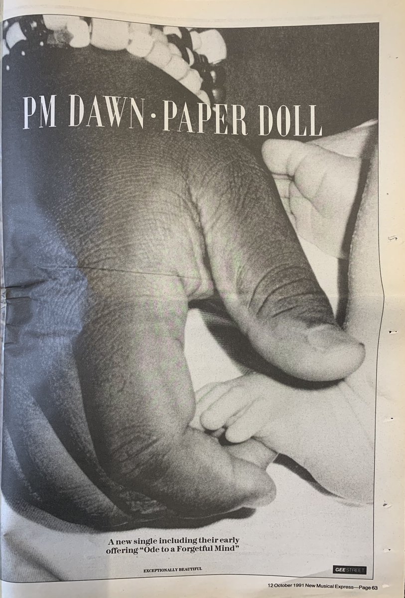 New PM Dawn! NME, 12 October 1991. #NME #MyLifeInTheUKMusicPress #1991