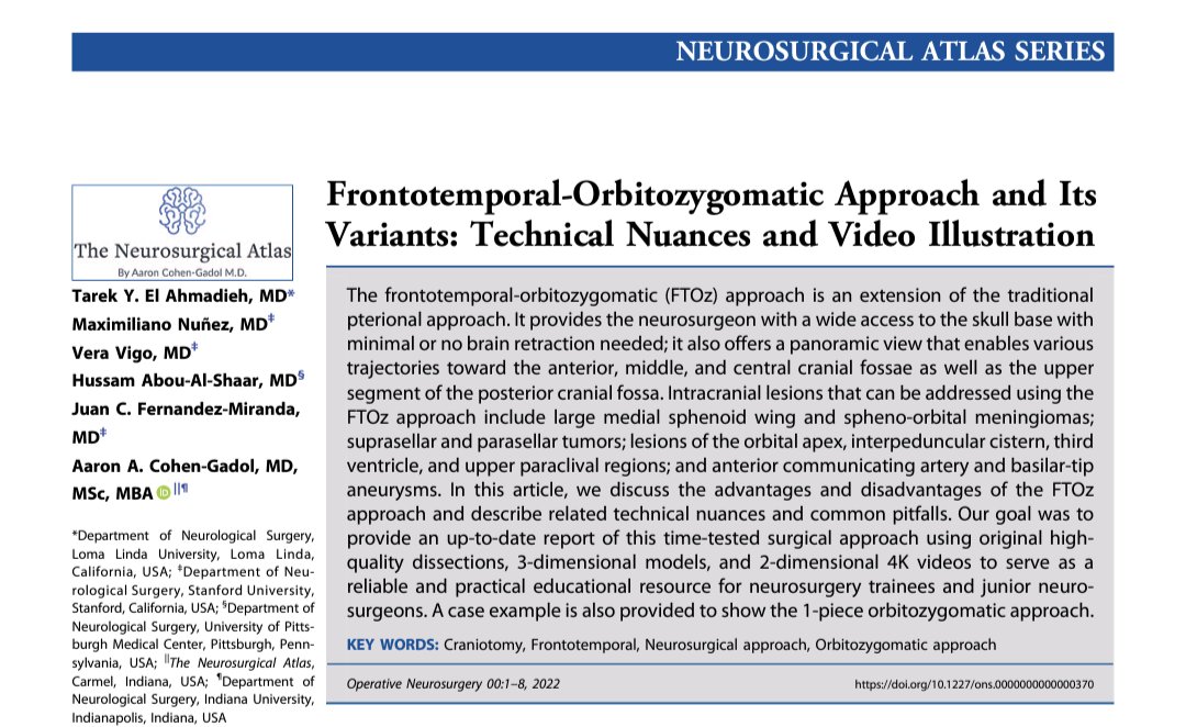 #HotOffThePress #ONSNew 
Our Step-by-step illustration of the FTOZ approach. 
journals.lww.com/onsonline/Full…
<a href="/CNS_Update/">CNS</a> <a href="/NeurosurgeryCNS/">Neurosurgery Publications</a> <a href="/PittNeurosurg/">Pitt Neurosurgery</a> <a href="/telahmadieh/">Tarek Y. El Ahmadieh, MD</a> <a href="/drjfm_stanford/">DrJFM - Juan C. Fernandez-Miranda MD -</a> <a href="/AaronCohenGadol/">Aaron Cohen-Gadol, MD</a>