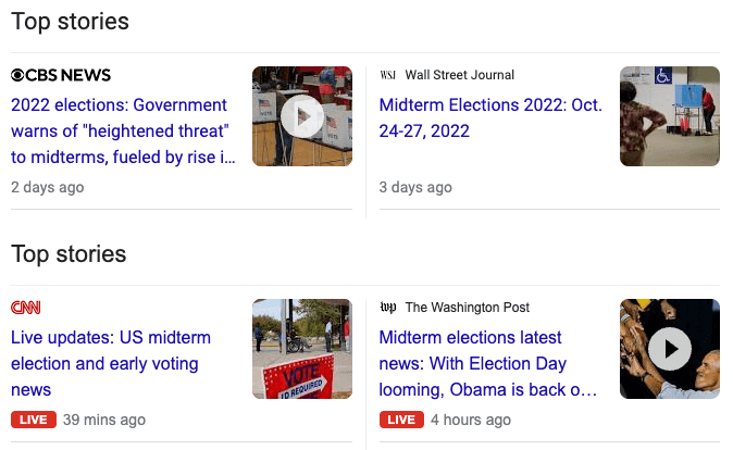 SerpWow's tweet photo. Two new boolean properties video and live have been added to top_stories results. True if a top story is video format, False if not. And True when a top story is a live video, False if not.
https://t.co/R2ppoAD55e https://t.co/hFwVbF6j98