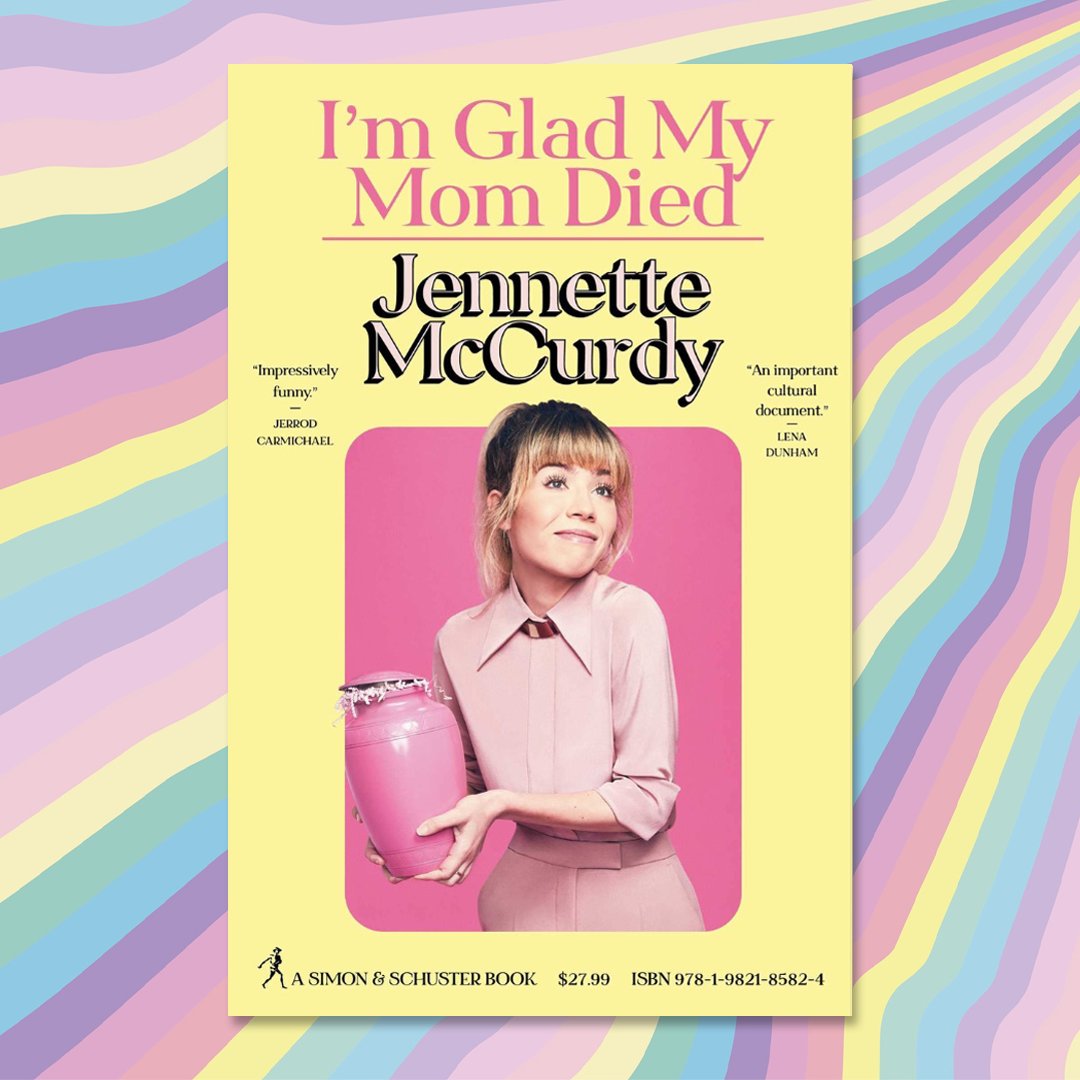 I’m Glad My Mom Died is a heart-breaking and hilarious memoir by iCarly and Sam &amp; Cat star Jennette McCurdy about her struggles as a former child actor. Told with captivating candor and dark humour, it's an inspiring story of resilience and independence #bookoftheweek