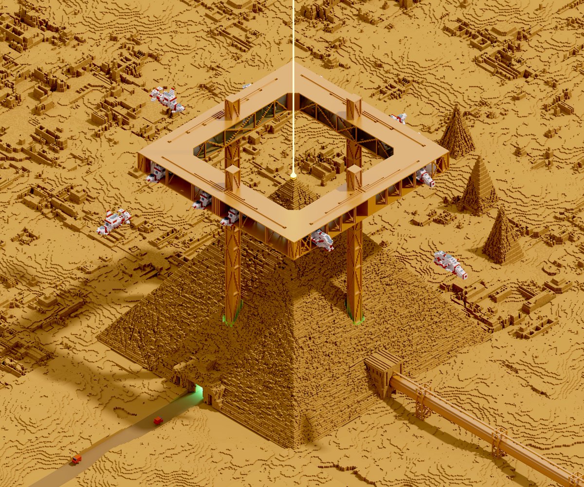 spaceship station " r a N5 Z1 C2 "
#voxelart #magicavoxel #conceptart #architecture #3dmodeling #3dart #gameart