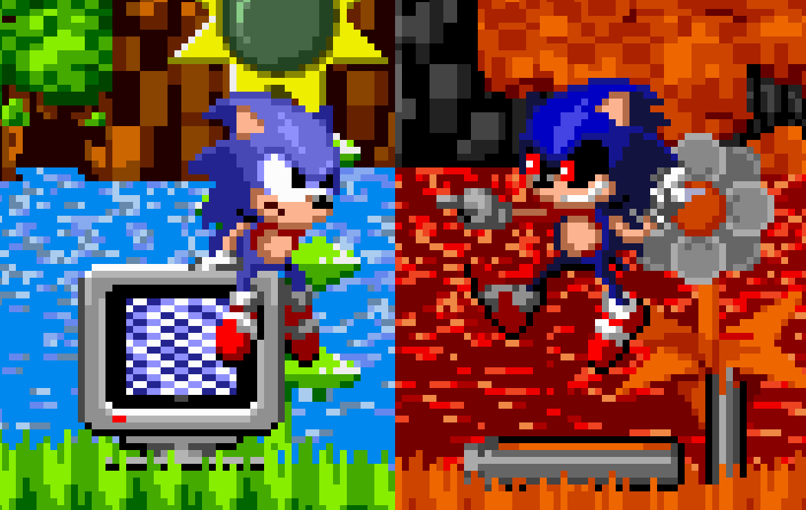 AudioReam on X: This is just an Ordinary Pixel Art of Sonic in