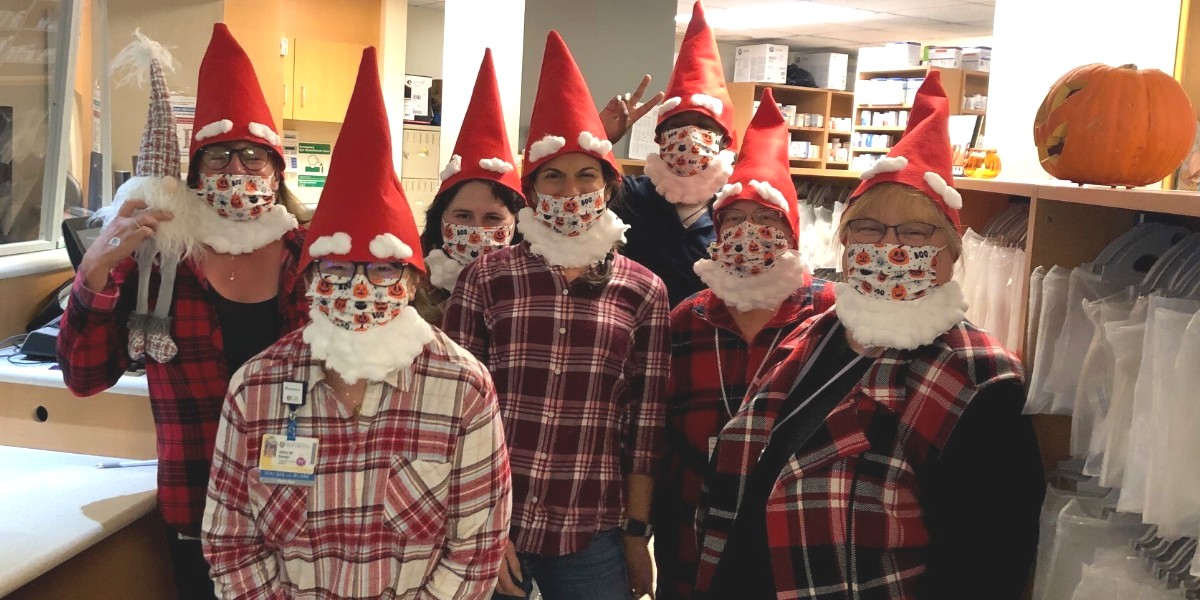 UR_Med's tweet photo. There's gnome place like working at our #StrongMemorial pharmacy on #Halloween! 🎃 https://t.co/N0x6CGbbwt