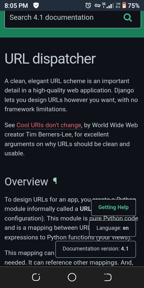 MIbitowa's tweet photo. Day 18, 30 days of learning
Django Track:

Url routing is basically about creating a path or route from requests entered in a browser to corresponding url files to display the required web pages

#SSAGDSC30DaysChallenge #DeveloperStudentClubs
#GDSCLautech #30daysofcode #python https://t.co/9Vbxnz1WfX