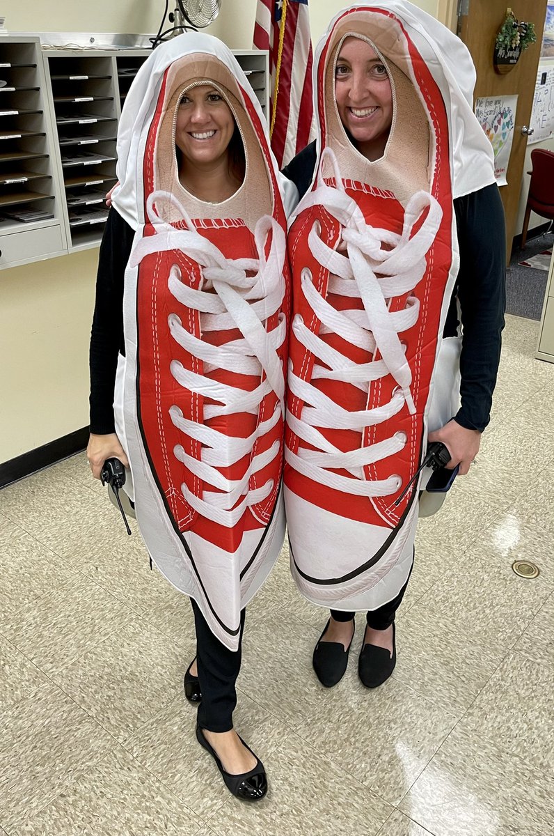 What a pair! Mrs. Scarafile and Mrs. Manger are a real shoe in for best dressed today!