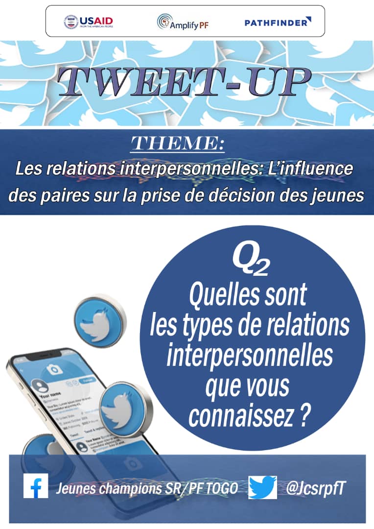 JCSRPF Togo (@jcsrpft) on Twitter photo Quelles sont les types de relations interpersonnelles que vous connaissez? <a href="/hezouwe_tchade/">Tchade Hèzouwè</a> <a href="/PlanIntTogo/">Plan International Togo</a> <a href="/POuagaPF/">Partenariat de Ouaga</a> <a href="/PrimatureTogo/">Primature Togo</a> <a href="/MerciMonHeros/">Merci Mon Héros</a> @theoTchalim24 <a href="/DzahiniE/">DZAHINI Kwakutse Elagbe</a> <a href="/ALLIANCEJASRPF/">Alliance des Jeunes Ambassadeurs pour la SR/PF/AO</a> <a href="/CoordiJeunesTg/">Coordination Des Jeunes Pour la SR/PF au Togo</a> <a href="/AHayathe/">AYEVA Hayathe😍</a> <a href="/AtamoHassane/">Hassane Atamo</a> <a href="/AssanAtha/">Assan Atha Landry</a>  #ESC #JCSRPF #Santedelareproduction Quelles sont les types de relations interpersonnelles que vous connaissez? <a href="/hezouwe_tchade/">Tchade Hèzouwè</a> <a href="/PlanIntTogo/">Plan International Togo</a> <a href="/POuagaPF/">Partenariat de Ouaga</a> <a href="/PrimatureTogo/">Primature Togo</a> <a href="/MerciMonHeros/">Merci Mon Héros</a> @theoTchalim24 <a href="/DzahiniE/">DZAHINI Kwakutse Elagbe</a> <a href="/ALLIANCEJASRPF/">Alliance des Jeunes Ambassadeurs pour la SR/PF/AO</a> <a href="/CoordiJeunesTg/">Coordination Des Jeunes Pour la SR/PF au Togo</a> <a href="/AHayathe/">AYEVA Hayathe😍</a> <a href="/AtamoHassane/">Hassane Atamo</a> <a href="/AssanAtha/">Assan Atha Landry</a>  #ESC #JCSRPF #Santedelareproduction