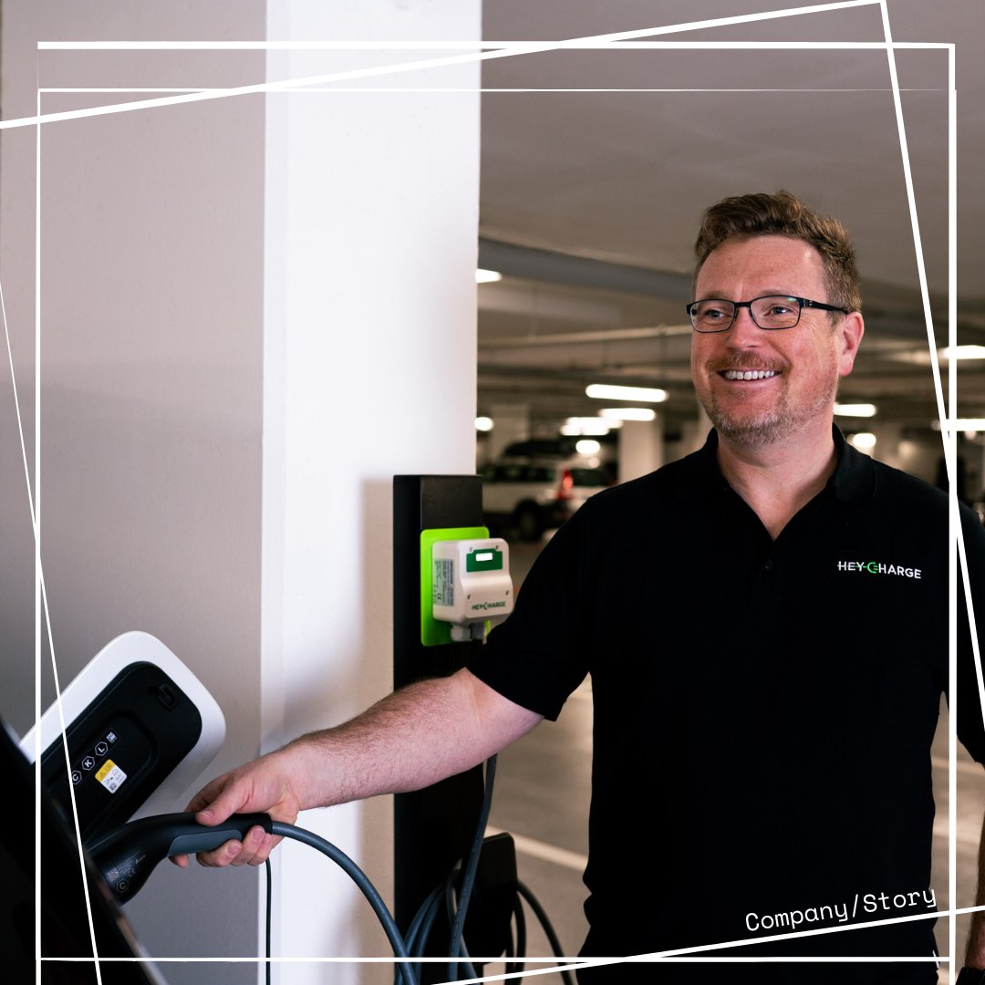 Chris brought his first #EV home to a city-center residential #parking #garage in #Munich & couldn’t install #charging. He realized he wasn’t alone & wanted to solve this problem - HeyCharge was born! #innovation #startup #greentech #saas #chargingsolution #charginginfrastructure