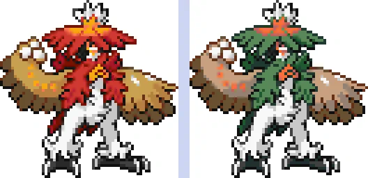 定期更新 #ポケモン #ドット絵 、735日目は #ヒスイジュナイパー。かかと落としでバランスを崩した敵に矢をブチ込む!!#pokemon #pixelart 