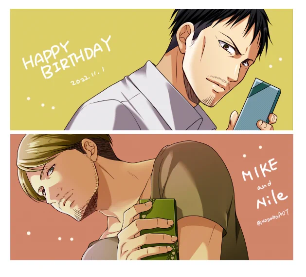 ミケさん&ナイルさん、お誕生日おめでとうございます#ミケ生誕祭2022 #ミケ・ザカリアス生誕祭2022#ナイル生誕祭2022 #ナイル・ドーク生誕祭2022 