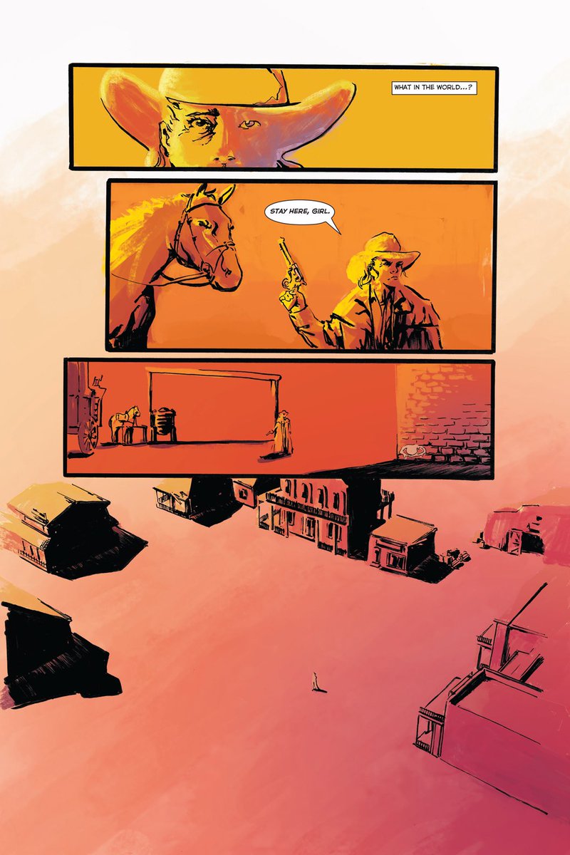 MikeMorrocco's tweet photo. My short from the #OffIntoTheSunset Anyhology, written by @breadincbooks
Art, colors, letters by me https://t.co/4Uig2Cw5cp