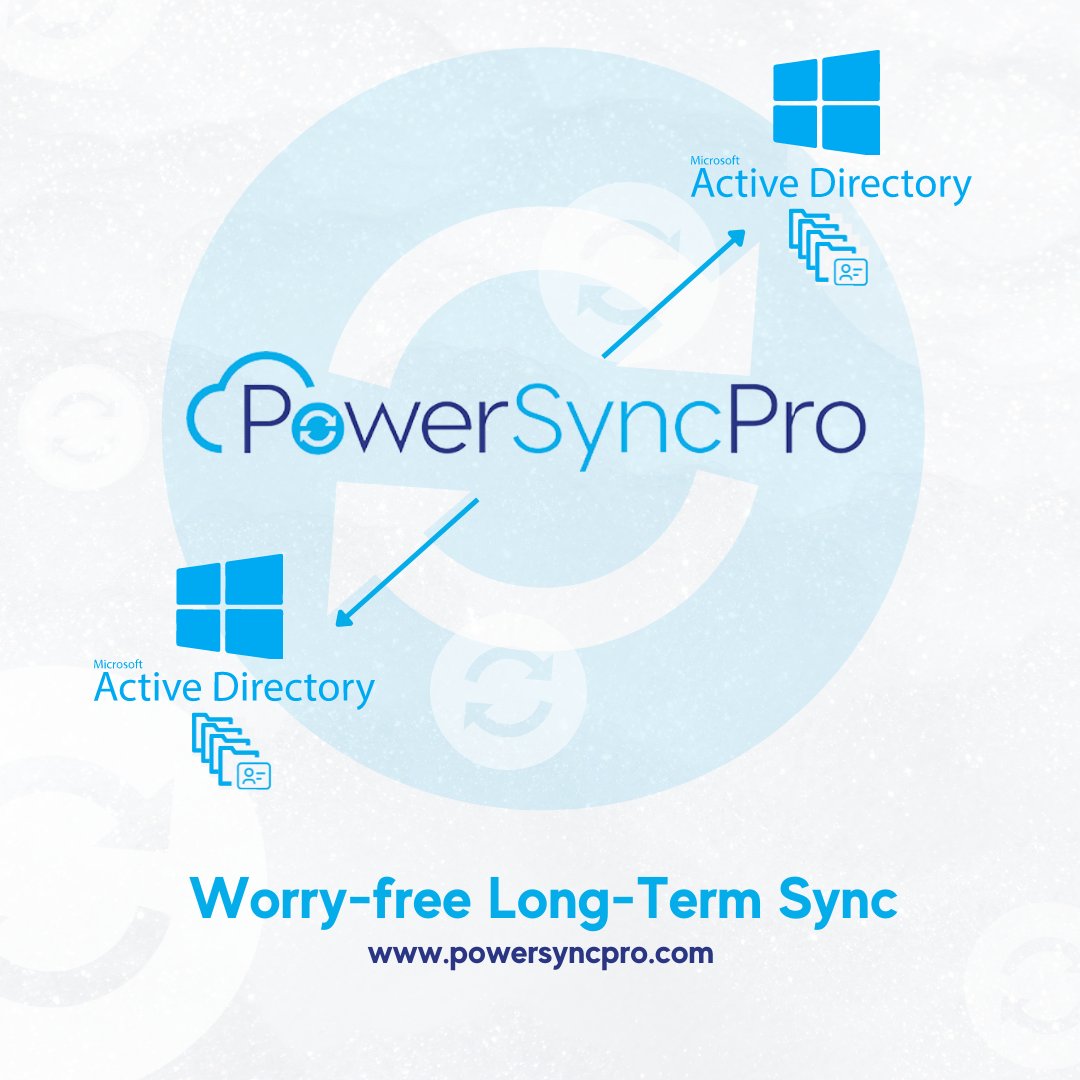 PowerSyncPro's tweet image. Powerful and scalable, PowerSyncPro is built to enable seamless long-term zero-maintenance #DirSync between #ActiveDirectories, managing identity and 2-way password writeback indefinitely.
Find out more at bit.ly/3Eyiu5K