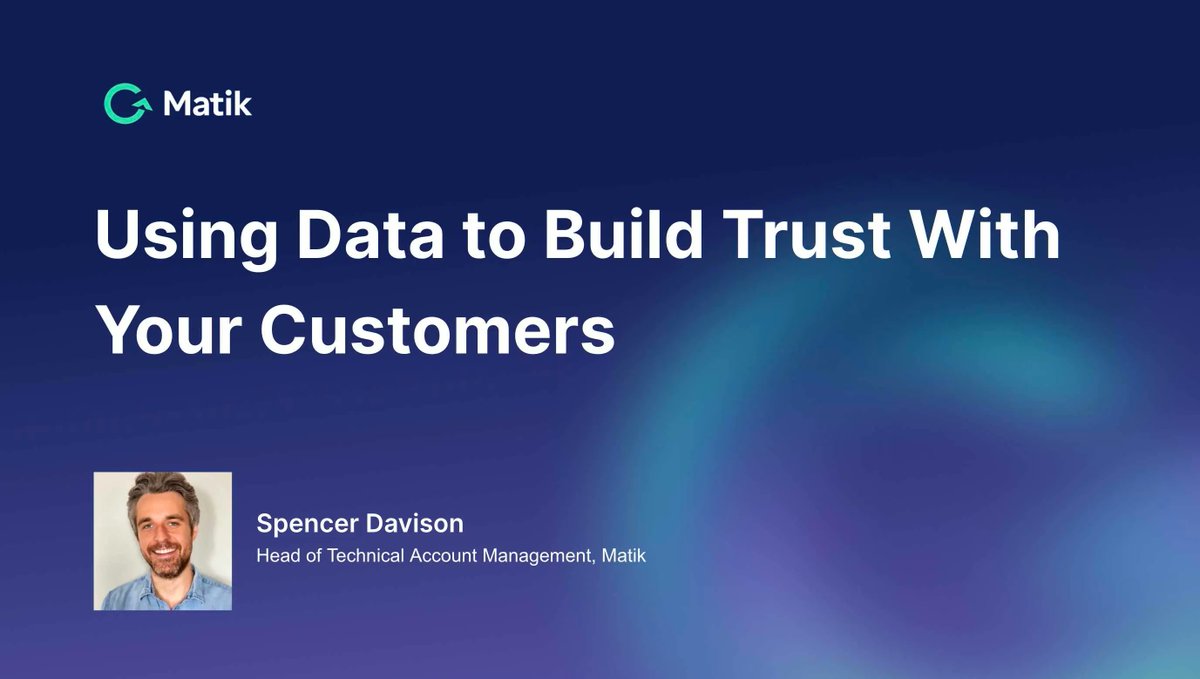 If you missed our webinar, "Using Data to Build Trust With Your Customers," watch on-demand here: buff.ly/3zv9T08 

#customersuccess #customerfirst #customertrust #data #DataDriven