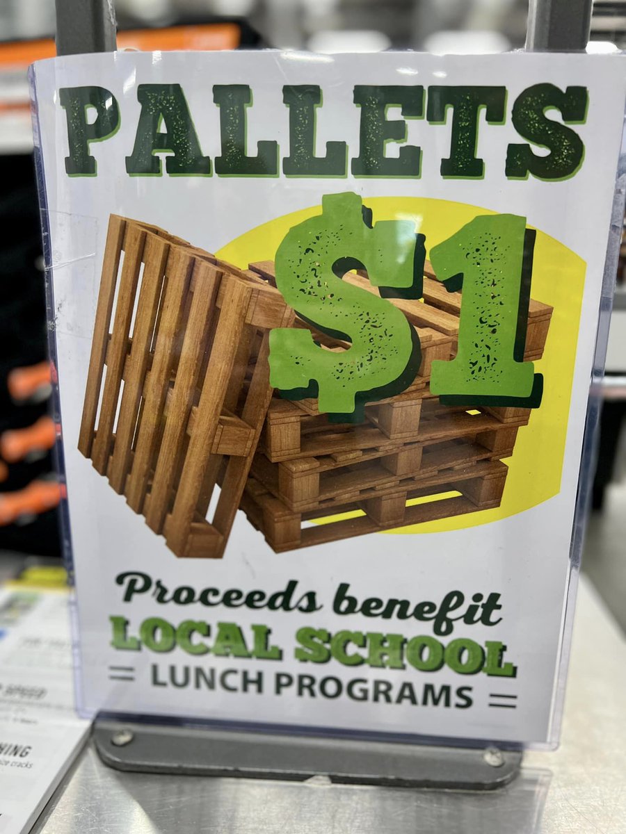 MontgomeryISD's tweet photo. MISD would like to thank the Montgomery McCoy's for using the $1 Pallet program to payoff lunch balances in MISD. When community members need pallets for projects, they can buy them for $1 and 100% is collected for local schools.
#WeAreMontgomeryISD #OnePathTogether @BornToBuild https://t.co/Zd5zk72O9s