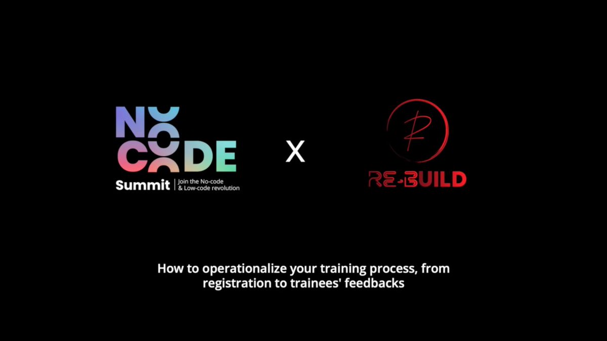 RebuildSolution's tweet image. #nocode , #nocodemaker , #appbuilder , #productbuilder
😎 RETEX

Aujourd&apos;hui, partage de retour d&apos;expérience que j&apos;ai pu transmettre lors d&apos;un talk au NoCode Summit.

#education , #training, # share 😃
youtu.be/C3Mb-WBZX6U
