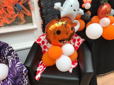 WirralE's tweet photo. The staff and people we support at our Highcroft centre are getting ready for a huge #Halloween party tonight, just look at all the decorations they've made and put up.

#EnrichingLives #DevelopingIndividuals https://t.co/5b1n2VhtRv