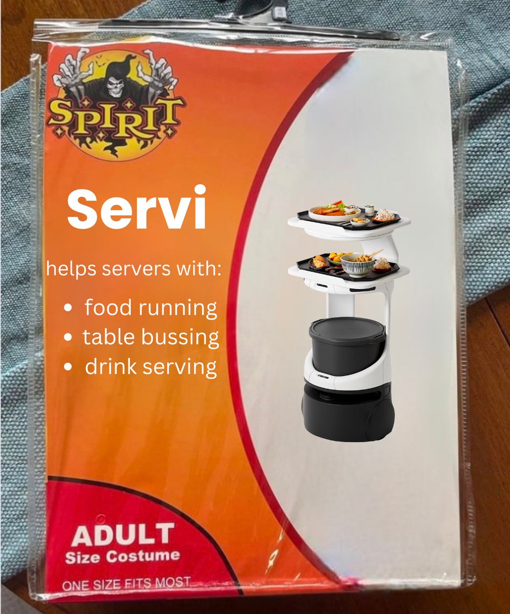 bearrobotics's tweet photo. Why be scary when you could be...

#SpiritHalloween #serviserves https://t.co/akRnGJZUpp