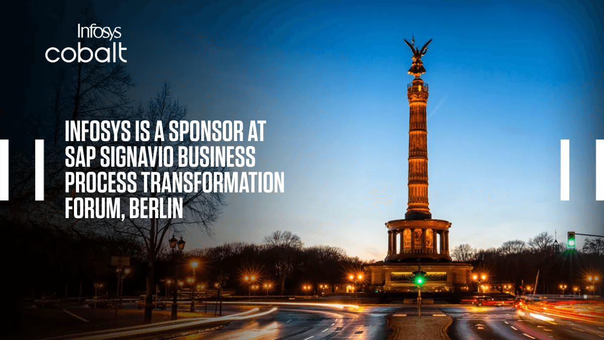 InfosysEvents's tweet photo. We are delighted to partner with @SAPSignavio as a Sponsor at #SAPSignavioForum Berlin. Meet with our experts to discover how you can go beyond IT transformation and deliver real business transformation for your enterprise. https://t.co/X3iIinnKxz #InfySAPServices #InfosysCobalt https://t.co/b566wfS4vx