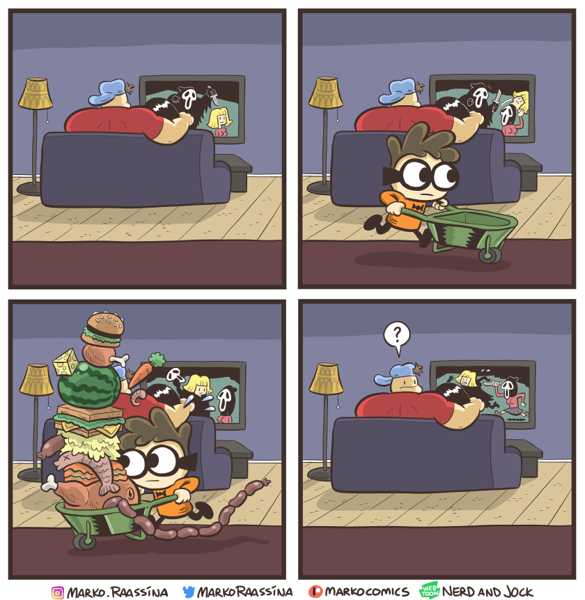 MarkoRaassina's tweet photo. Nerd and Jock 171 - Happy Halloween! (1/2) https://t.co/2uA9mi8txL