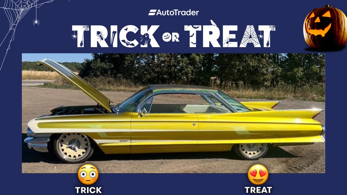 🎃 Happy Halloween 🎃 What do you think of this Cadillac DE Ville - TRICK or TREAT? 👹 Vote with an emoji👇