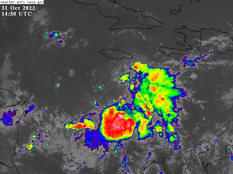 weatherjamaica's tweet image. The U.S. National Hurricane Center now states that Potential Tropical Cyclone 15 has upgraded to Tropical Storm Lisa. Jamaica is still under a Tropical Storm Watch as Tropical Storm conditions are likely to affect sections of the island throughout today into tonight.