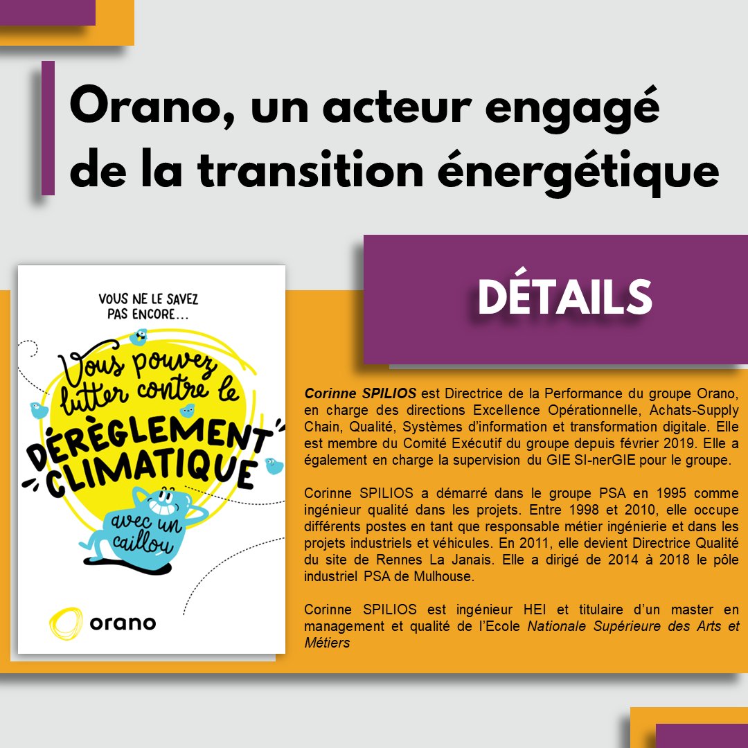 CONFÉRENCE Orano - FORUM AM 📢]
Nous avons le plaisir d'accueillir le 22 novembre au Parc Floral, Corine SPILIOS, directrice de la performance, pour nous expliquer en quoi Orano est un acteur engagé de la transition écologique🎤.

#entreprise #Arts_et_Métiers #forum