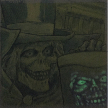 "There are several prominent ghosts who have retired here from creepy old crypts all over the world. Actually, we have 999 happy haunts here — but there’s room for 1,000. Any volunteers?"
#HalloweenPostIts Day 31 👻 Hatbox Ghost  - Disneyland's Haunted Mansion 👻
