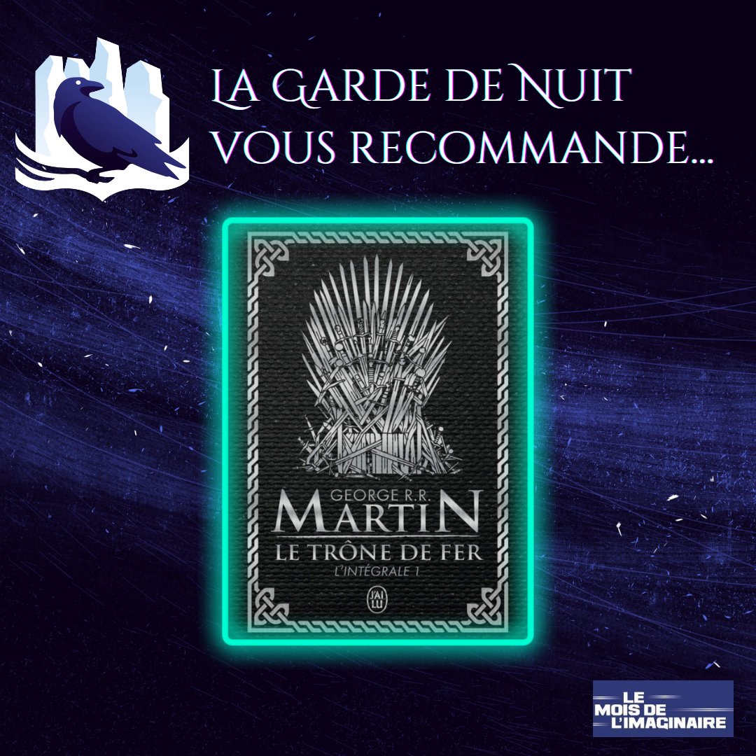gardedenuit's tweet photo. Et bien entendu, nous ne pouvons pas vous laisser sans vous recommander de lire les livres de GRR Martin sans lesquels notre association ne serait pas là aujourd'hui 😁.
#moisdelimaginaire #letronedefer #HouseOfTheDragon
👉https://t.co/66lycz52Bu https://t.co/PxoMeFby4k
