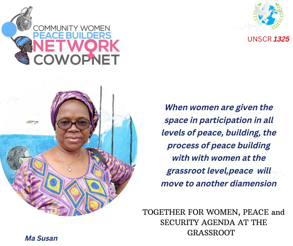 cowopnet's tweet photo. #wps22 taking peace from the grassroot to another level. From #making decisions at #home to the society. It’s #locslisation of #UNSCR1325 @cowopnet is leaving no stone unturned @Snwot4 @whatthewomensay @wphfund @WomenPeaceSec @actions_women @fundsforngos https://t.co/clZuEPDwY7