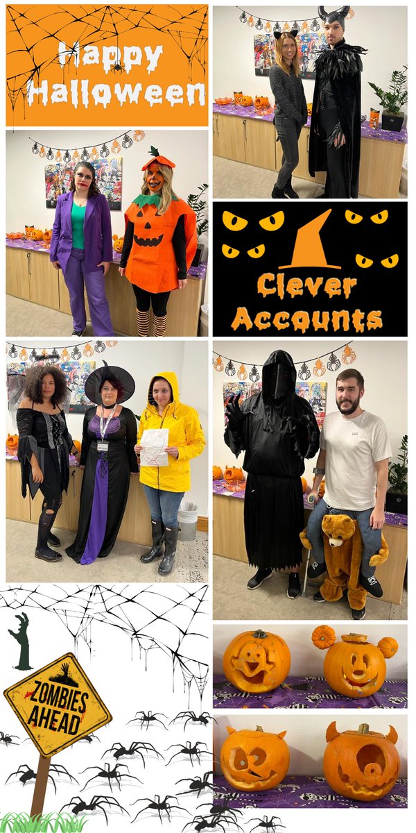 Some spooky outfits in the office, today 👻
Happy #Halloween from all of us at Clever Accounts 🎃