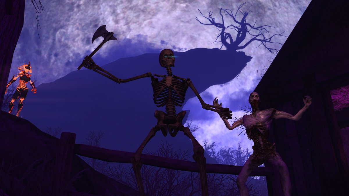 Happy Halloween from the Skyblivion team🎃👻💀 Here is a sneak peak of Vaermina's real, prince of dreams and nightmares. Would you dare to enter? #skyrim #oblivion #skyblivion #elderscrolls #skyrimmods