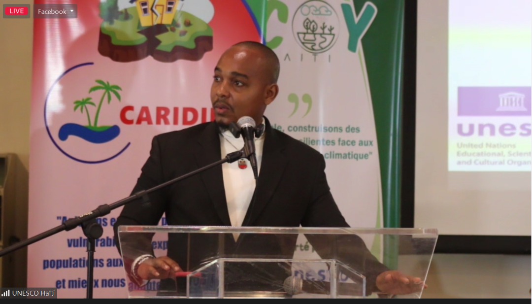CaribbeanRisk's tweet photo. [LCOY Haïti] 7e Édition 
"Haïti est particulièrement vulnérable aux changements climatiques. Les réponses doivent être inclusives avec une implication massive des jeunes."
@SkyPLouis https://t.co/Wys0f3jgiD