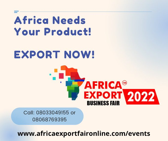 afrexportfair's tweet photo. There’s an increasing need on demand on new products as related to opportunity cost &amp; food processing. This has led to an immense need for Rich wholesome &amp; African Made Products.

Join our Community!
Book a Stand/Booth at the #AfricaExportBusinessFair 2022
https://t.co/FnZDjlm3NV https://t.co/oI8i5P2TRY