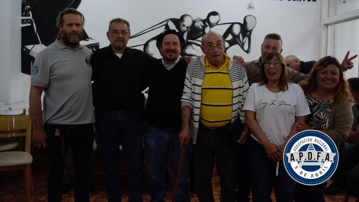APDFA5deABRIL's tweet photo. Compañeros y compañeras de APDFA.
El día 21 de Octubre de 2022, en presencia de compañeros afiliados/as, compañeros/as con representación sindical, directivos/as, pudimos relanzar la histórica Agrupación 5 de Abril. https://t.co/KxzuIV5Nke