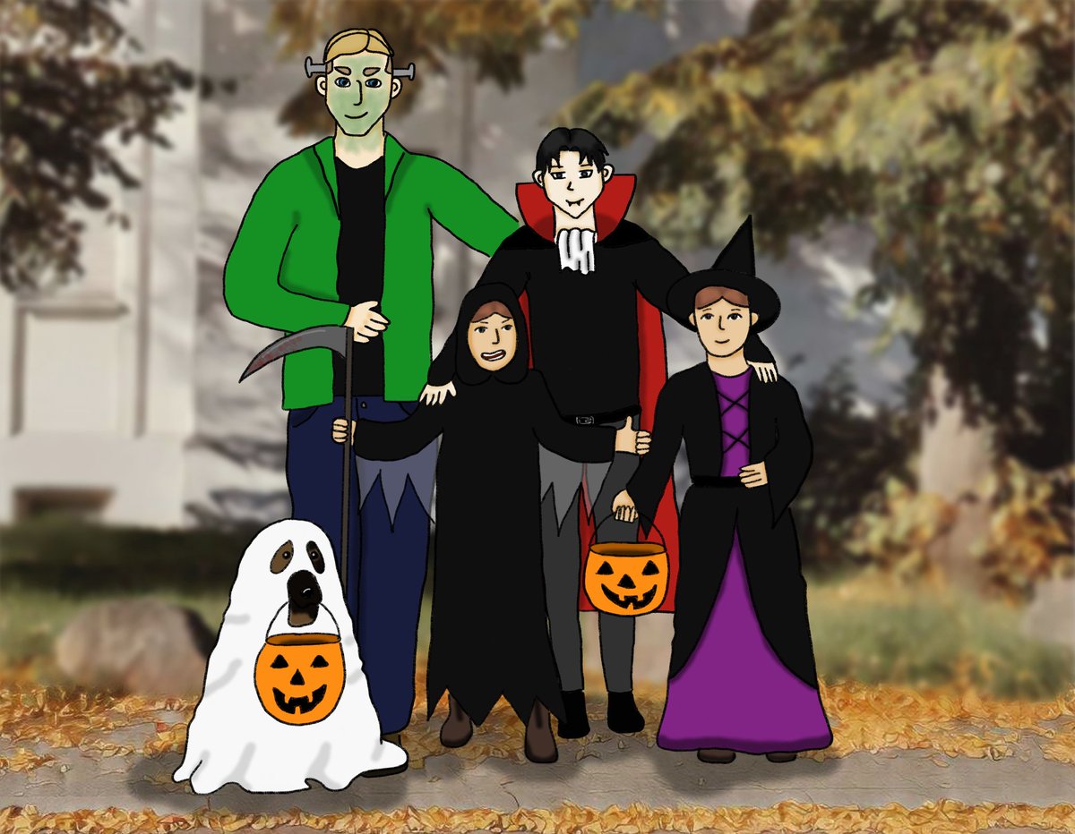 #EruriFluffMonth2022 Day 31: Halloween - Trick or Treating

Eruris promised to go trick-or-treating with Levis godchildren Michael and Dylan so Hange and Moblit could go to an adult Halloween Party

based on bruised by <a href="/CJ_ACKLES/">cj 🌸 | taking a break / ia</a> 

Happy Halloween #bruisedtwt !

<a href="/erurifluffmonth/">eruri fluff month 💗 WILL BE BACK NEXT YEAR</a>